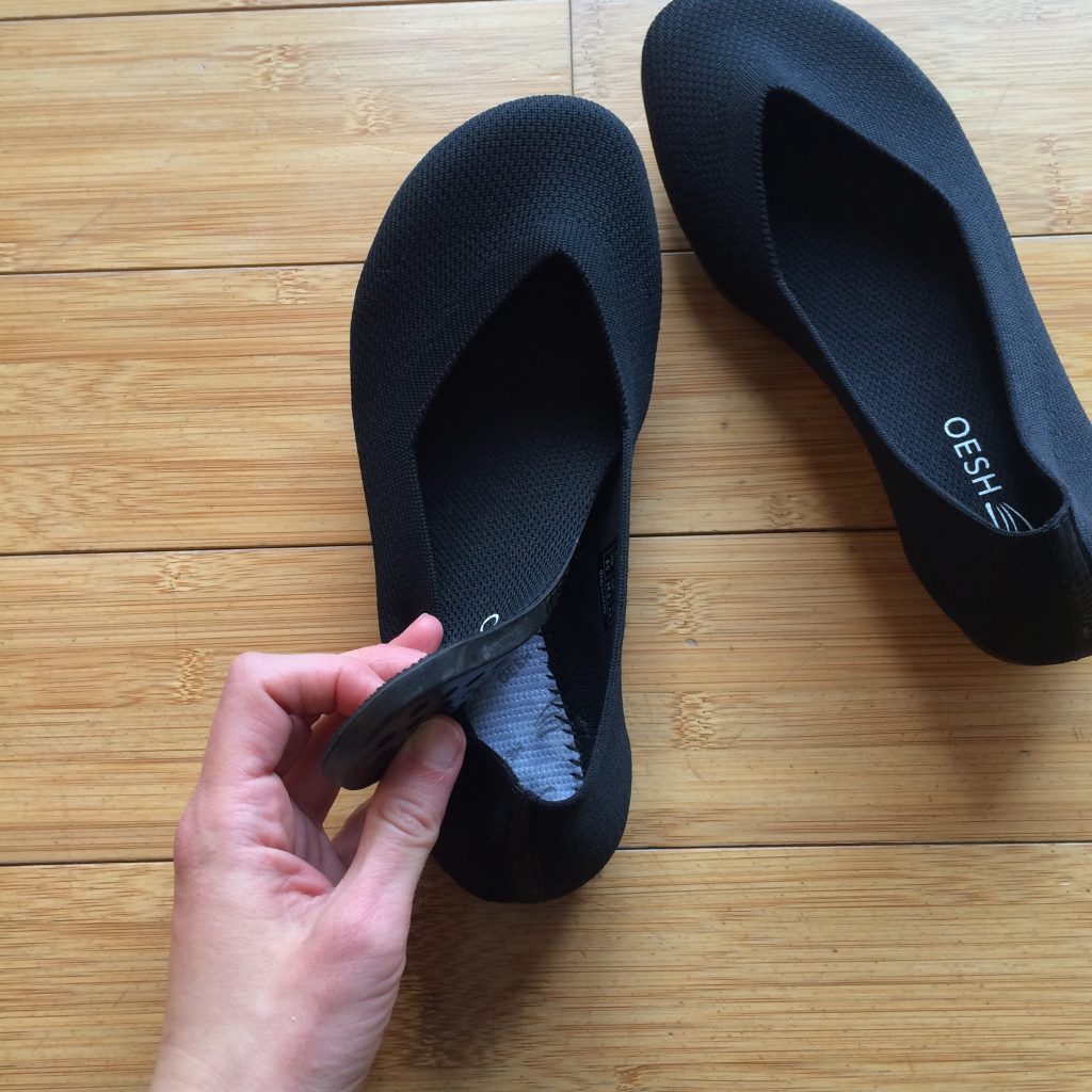 Flats with removable on sale insoles