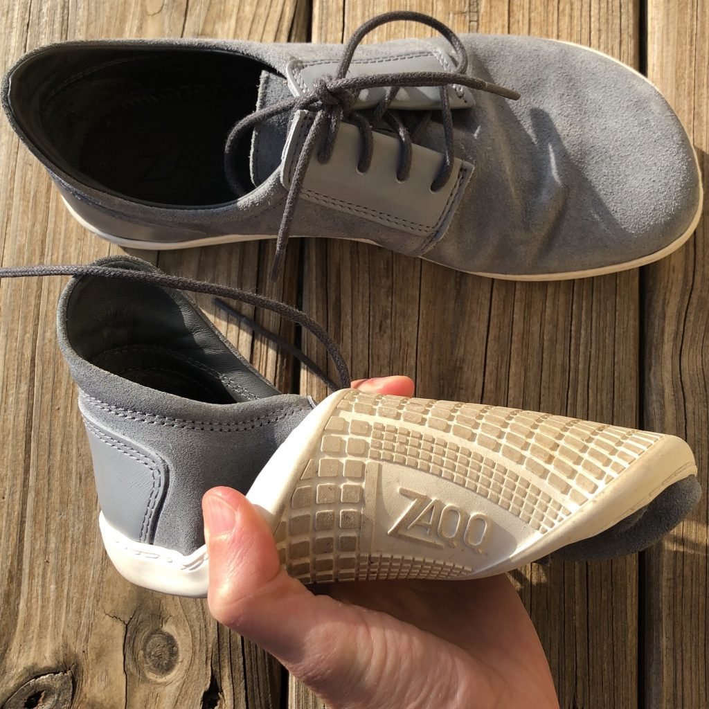 Zaqq barefoot shoes brand review grey piquant sneaker