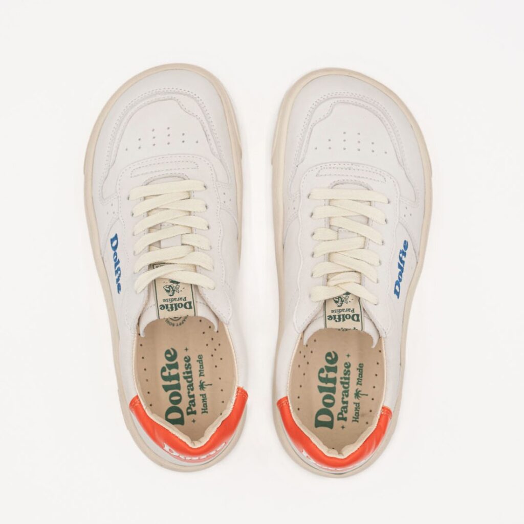 Stock photo fo Dolfie Paradise wide toe box cute sneakers