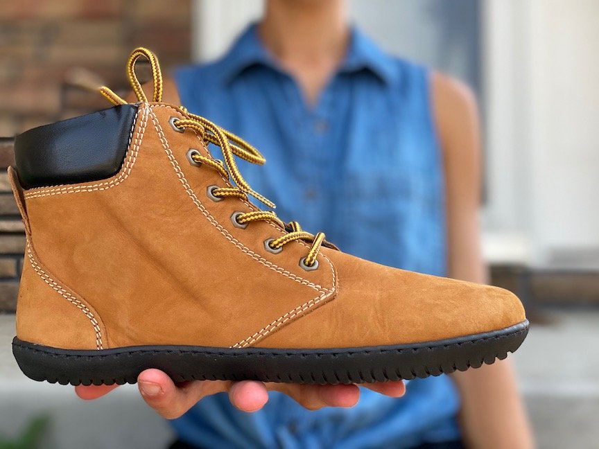 Log Foto Haft barefoot timberland Magier Weste Ein Picknick haben