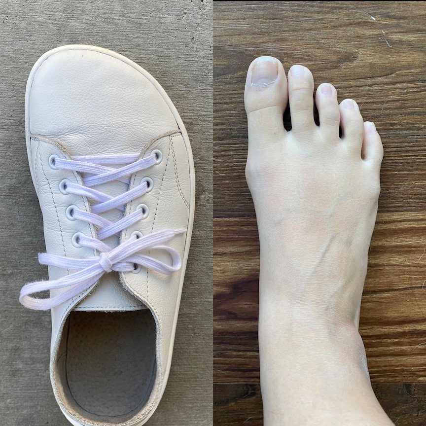 Shoes that make deals feet look smaller