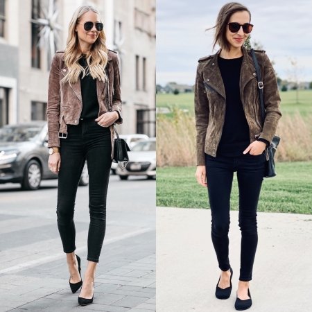 10 Ways To Wear a Suede Moto Jacket - Merrick's Art