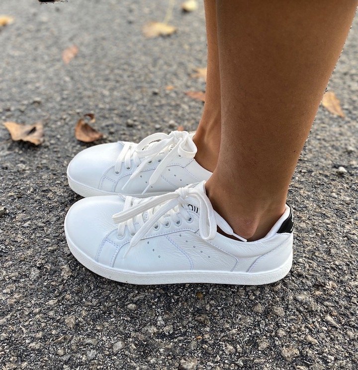 Close up of Groundies Universe, stylish barefoot sneaker.