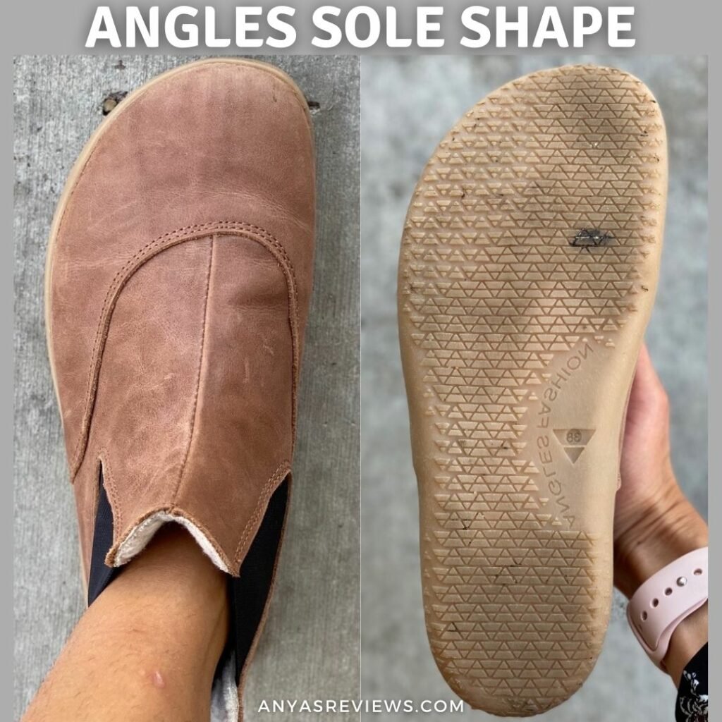 Angles Fashion Upper and outsole Shape