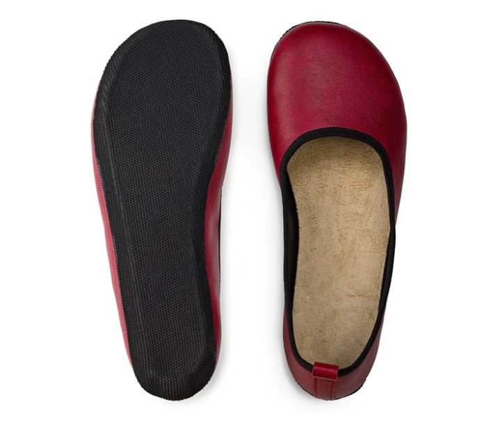 Ahinsa vegan narrow ballet flats with anatomical toe box