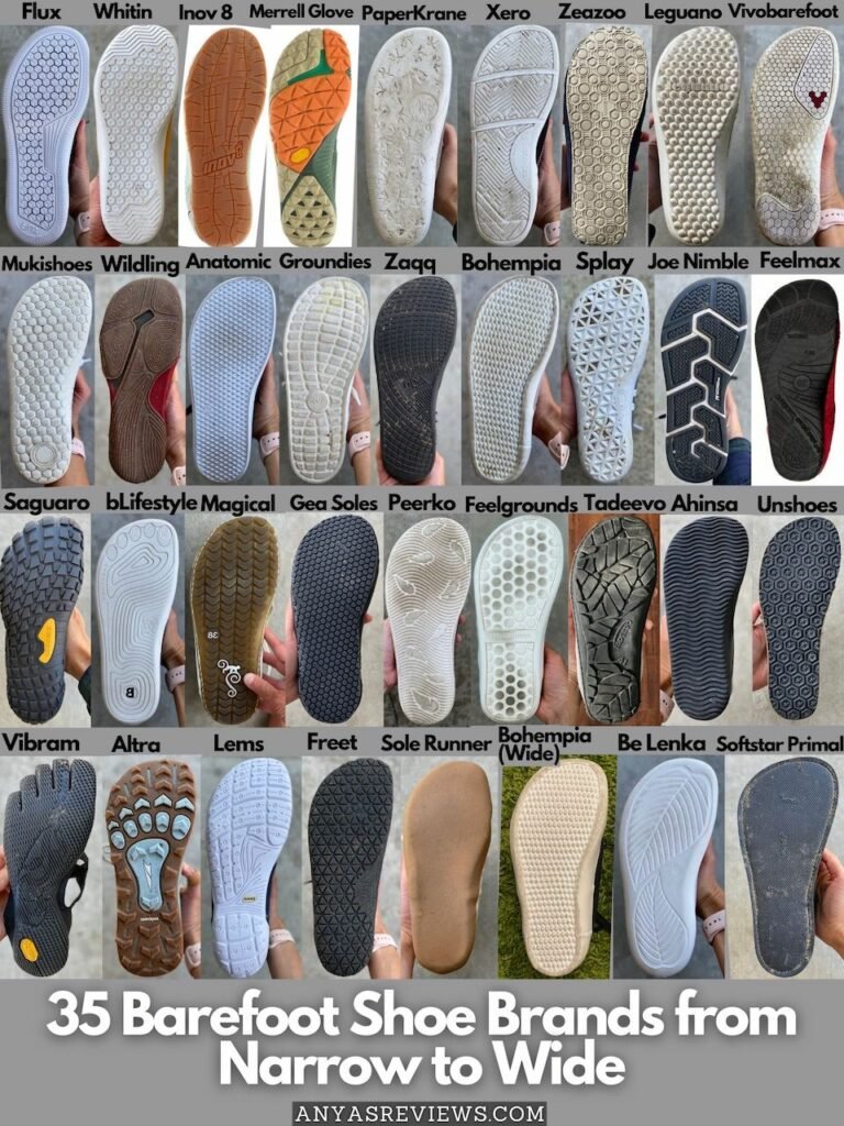 38 barefoot shoe brands from narrow to wide