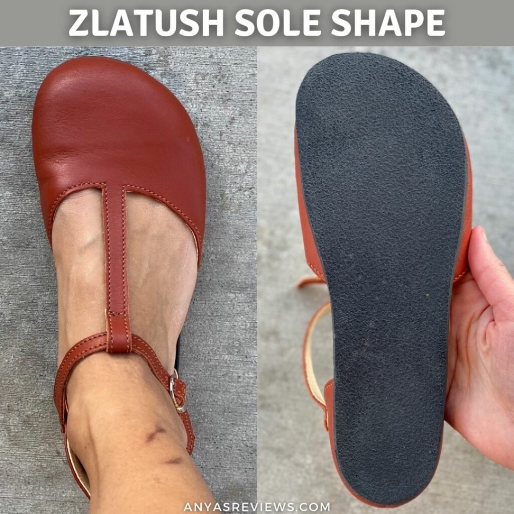 Zlatush dressy barefoot shoes for women sole shape