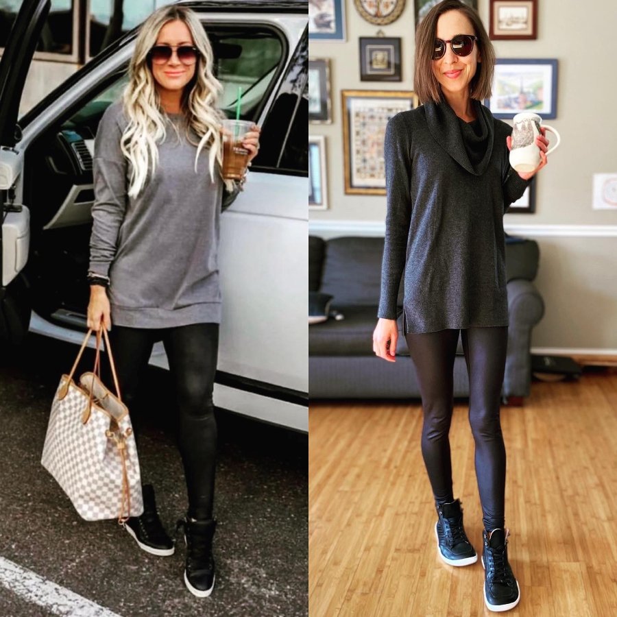 48 Best black leggings outfit ideas