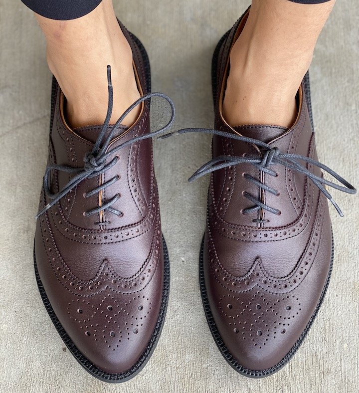 Oxblood sales wingtip shoes