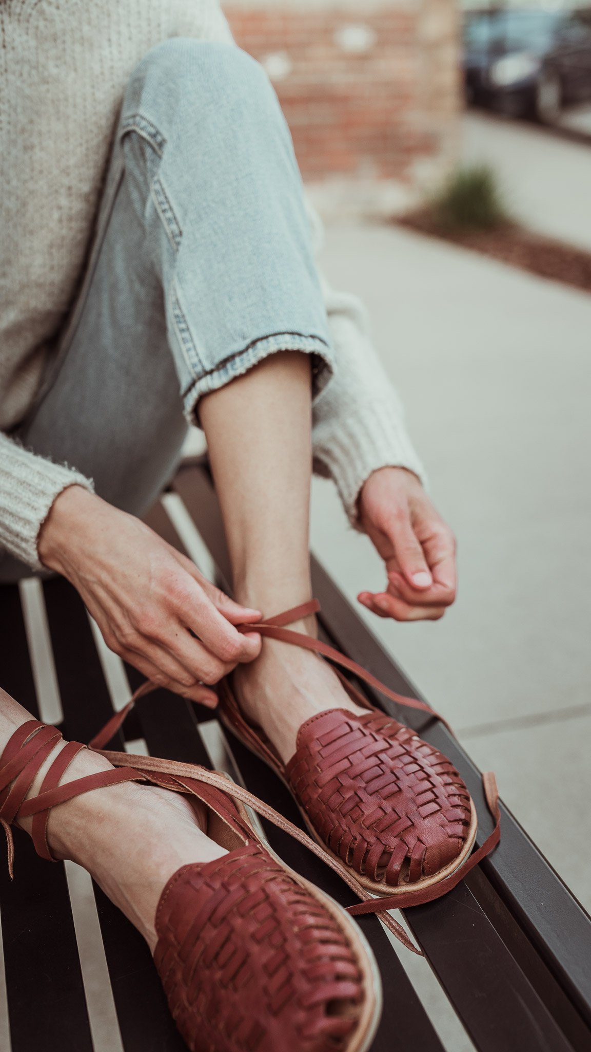 huaraches with heels