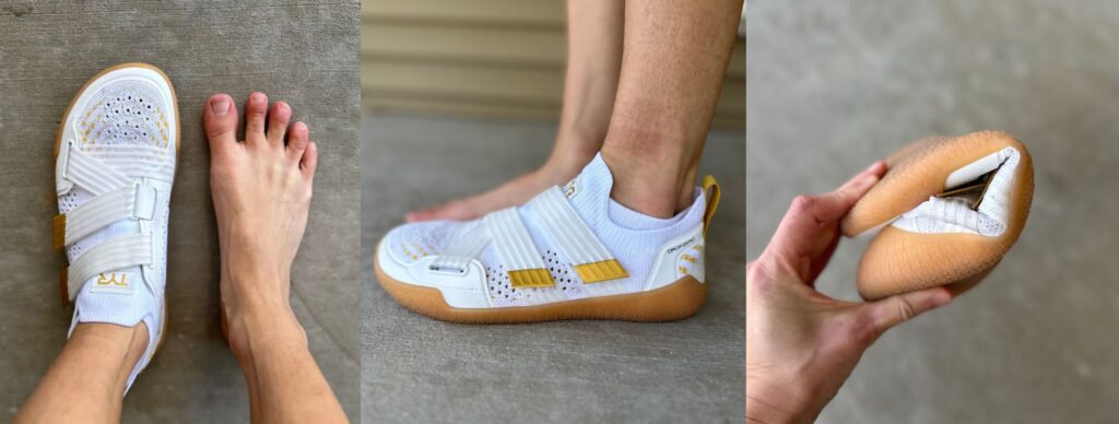 Scarpe TYR DZ1 Drop Zero Barefoot Strap – Bianco, Taglia 42 2/3, Suola Ultrasottile, Piede Largo, Cinghie Regolabili, Per Allenamento