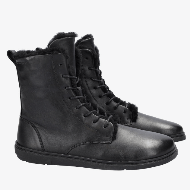 Stock image of Groundies Arden, warm lined barefoot combat boots